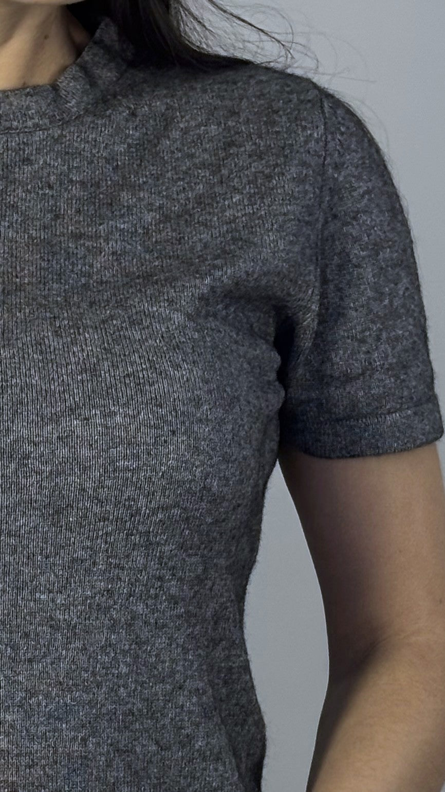 Sweter t-shirt | SAVANNAH | Jedwab & Kaszmir | M