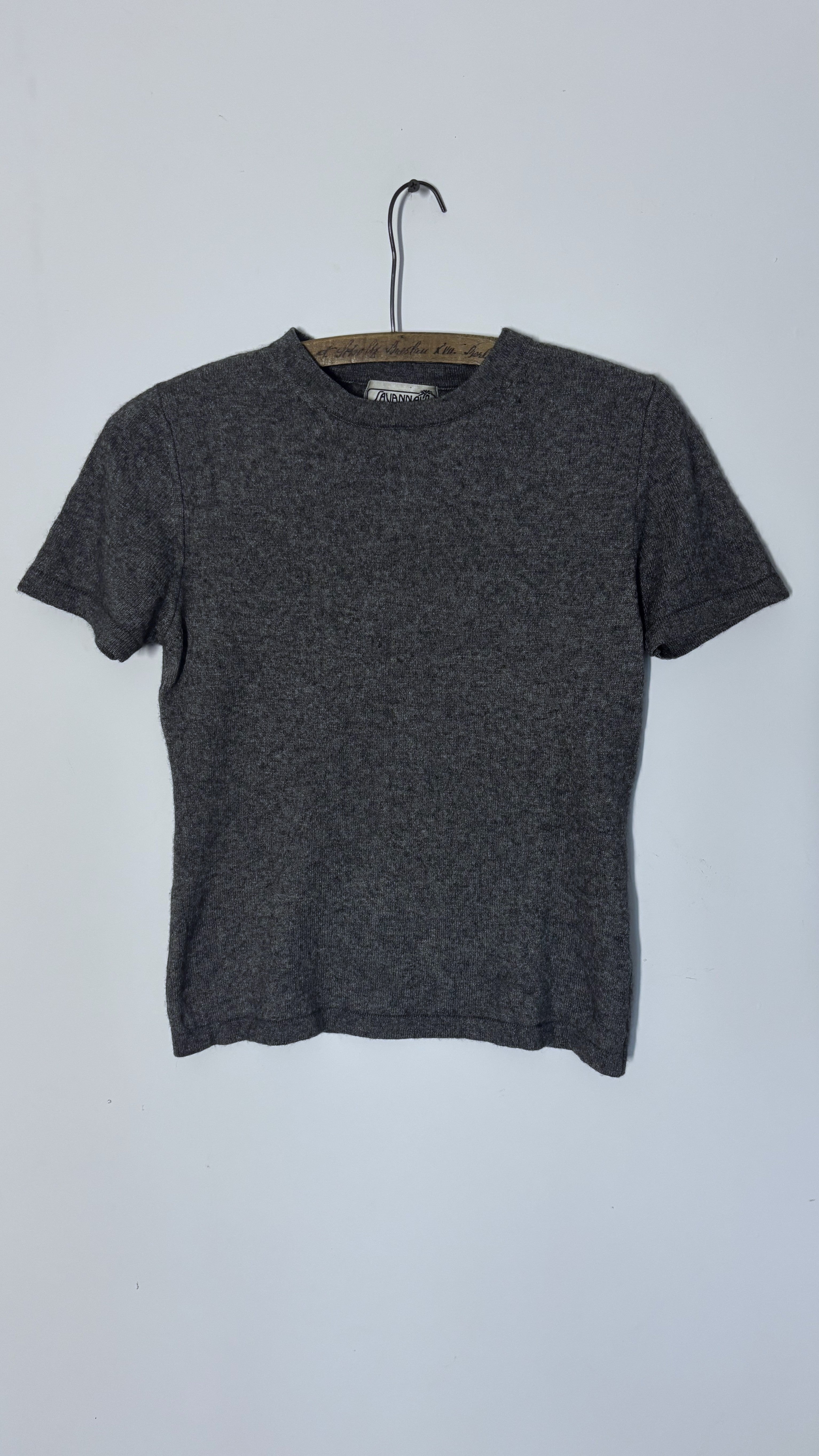 Sweter t-shirt | SAVANNAH | Jedwab & Kaszmir | M